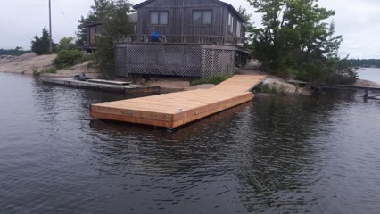 8ft x 24ft Floating Pontoon Dock in Honey Harbour.jpg